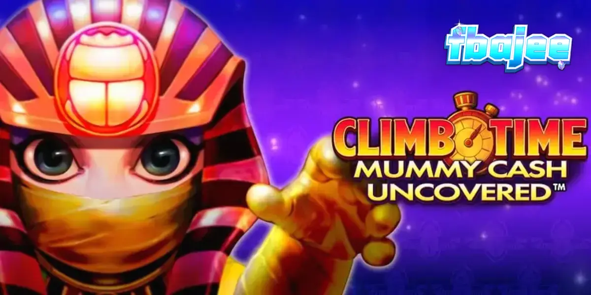 Climb Time Mummy Cash Uncovered স্লটের আধুনিক মিশরীয় থিম এবং গেমপ্লে ইন্টারফেসের দৃশ্য
